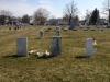 Three Sullivan headstones in Connersville Cemetery Indiana
