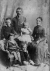 Daniel, Brigid and the 4 eldest boys about 1889